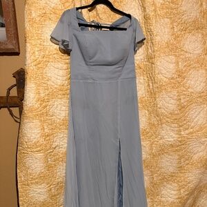Pastel Blue Bridesmaid Dress